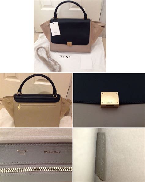 celine trapeze authentic vs fake|celine handbags authentic.